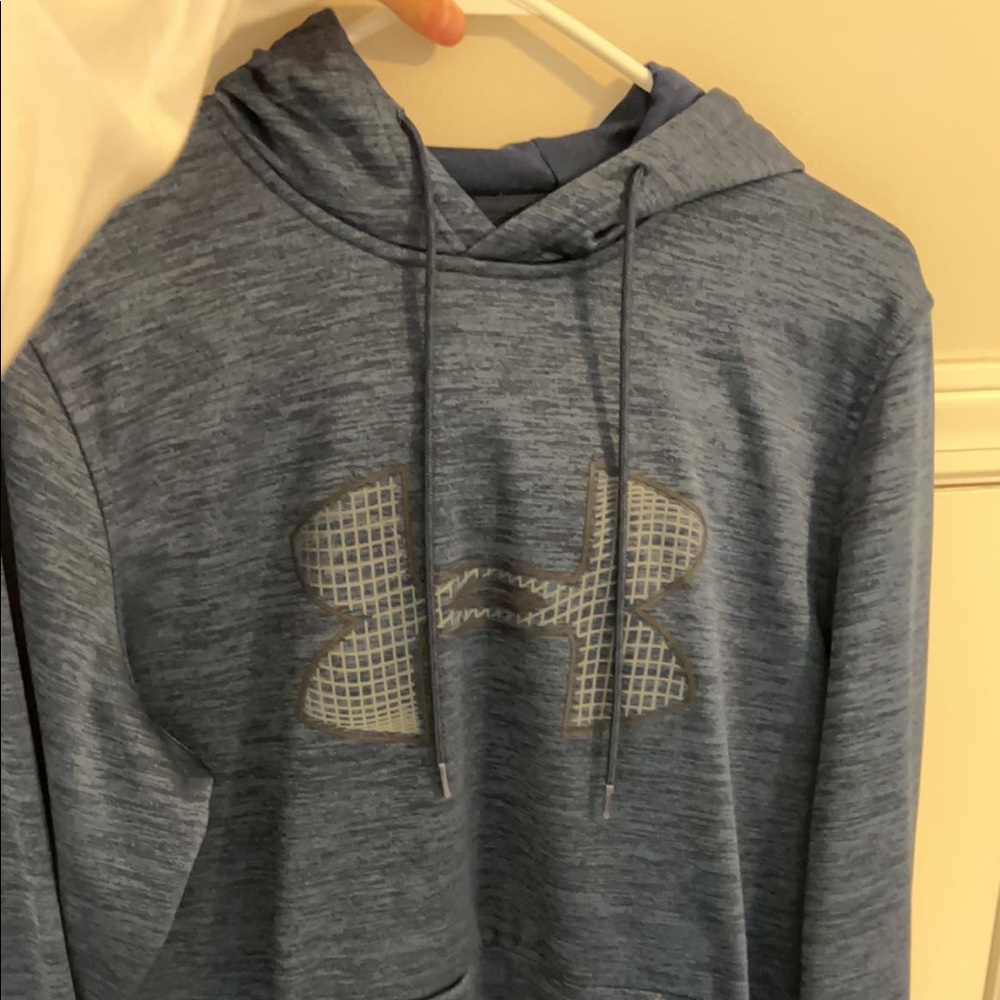 navy blue under amour hoodie